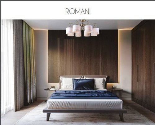 Люстра потолочная Romani 2198-8U F-promo белая на 8 ламп, основание античное бронза в стиле классический современный  фото 3